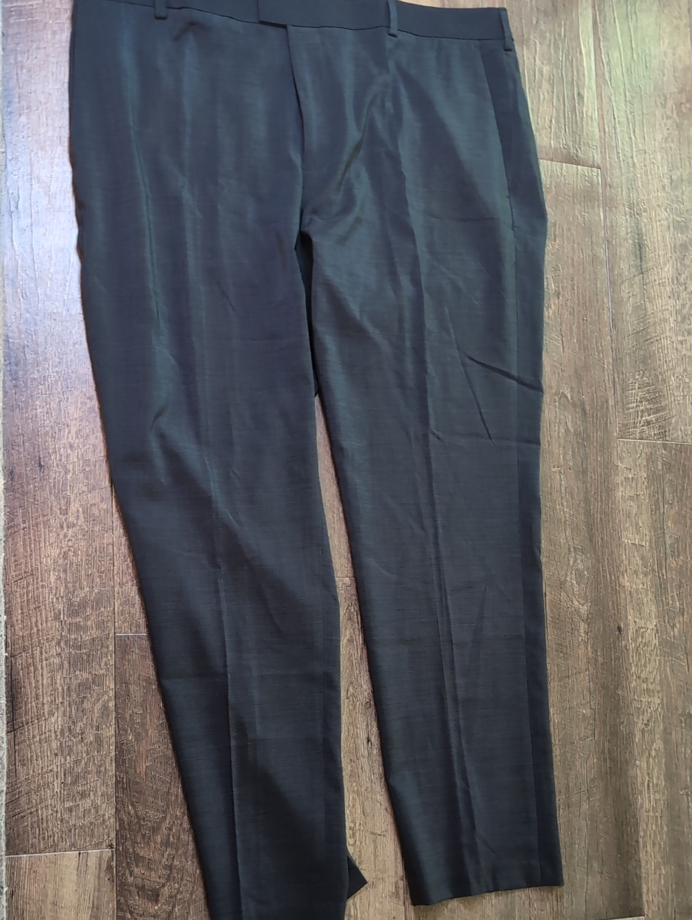 Van Heusen Men's Slim Cut Charcoal Gray Dress Slacks 40 X 30